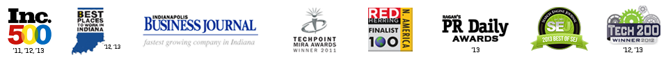 Slingshot SEO awards and recognition